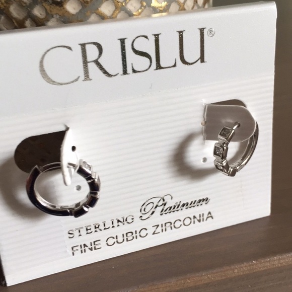 Crislu Jewelry - Diamond Huggie Hoops Crislu Jewelry - Diamond Huggie Hoops